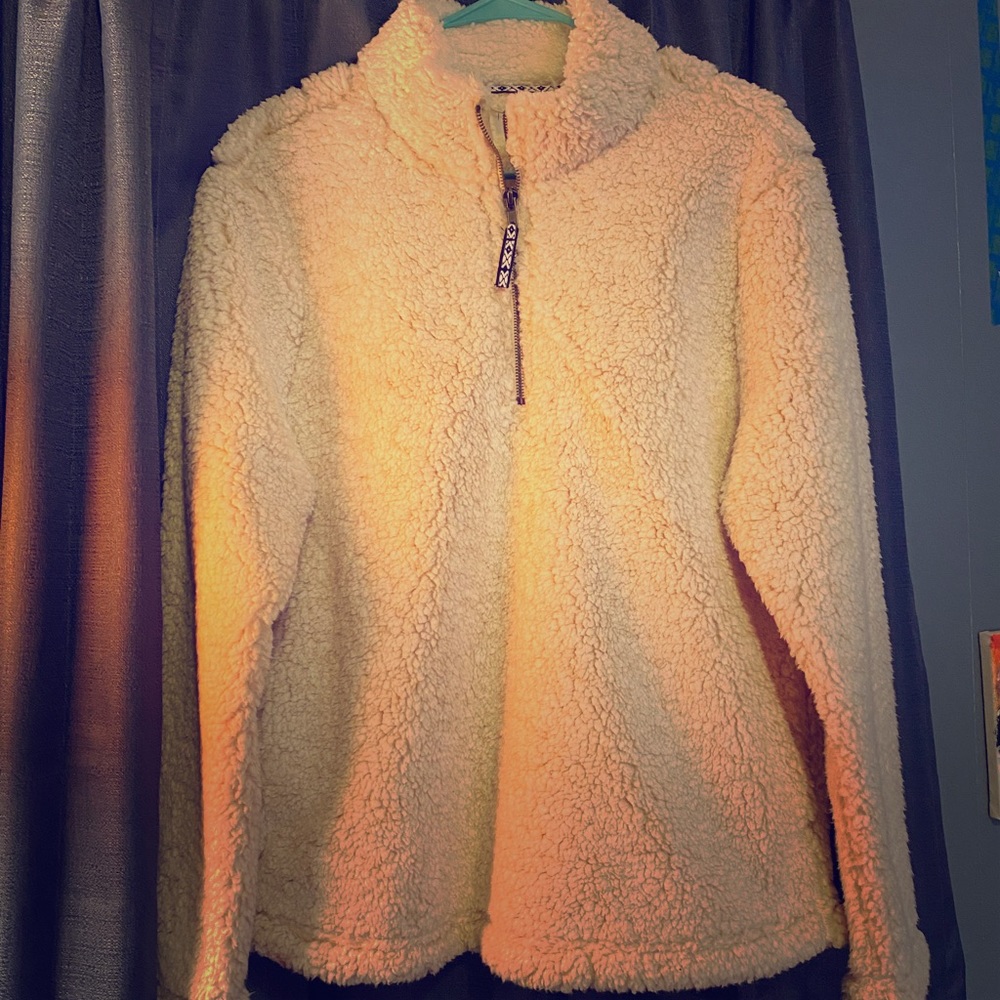 •TIME&TRU QUARTER-ZIP SWEATER JACKET•